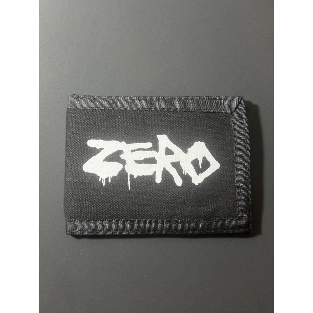 Y2K ZERO‎ School Sucks Skateboarding Black Canvas Wallet